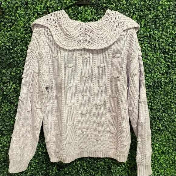 Sandy Liang x Target Lavender Collared Pullover Sweater - - Picture 4 of 6
